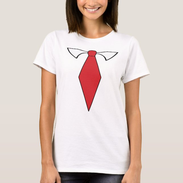 Red Tie Shirt T-shirt (Framsida)