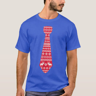 Red Tie Ugly jul Lycklig Julfest T Shirt