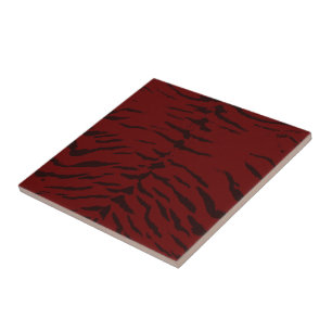 Red Tiger Digital Print Kakelplatta