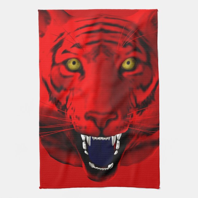 Red Tiger Kökshandduk (Vertikal)