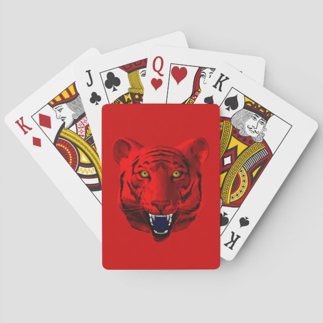 Red Tiger Spelkort (Baksidan)