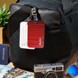 Red Timber Vågrät Mönster Bagagebricka