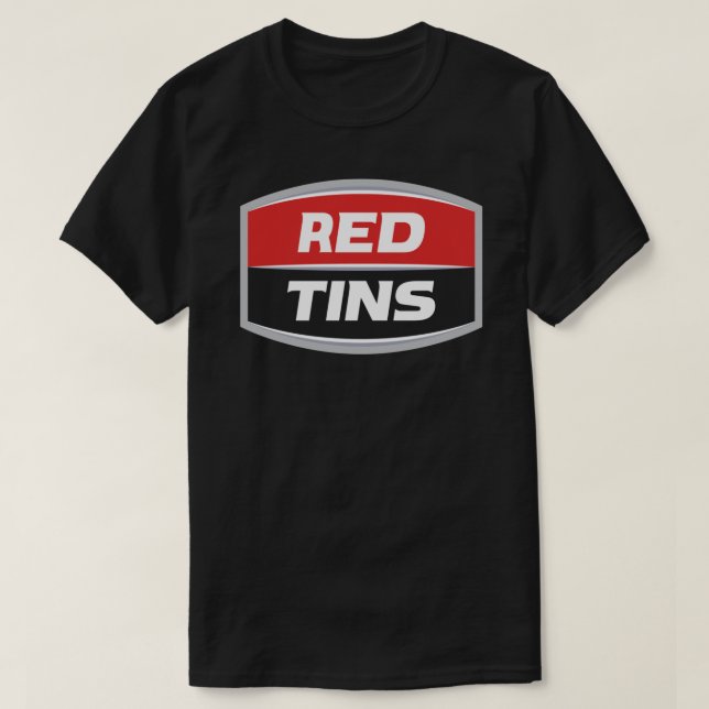 Red Tins Väster End Beer Classic T-Shirt.png T Shirt (Design framsida)
