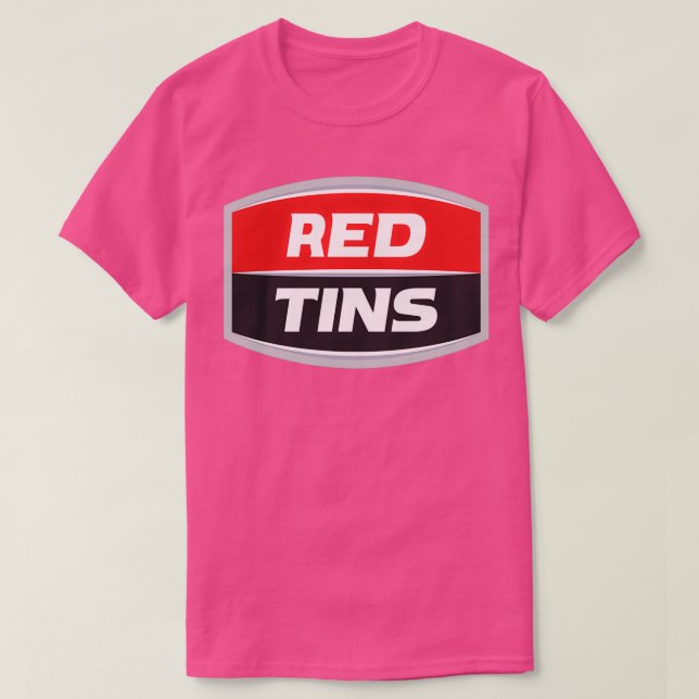 Red Tins Väster End Beer T Shirt (Design framsida)
