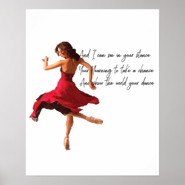 Red Tiny Dancer Series Poster (Framsidan)