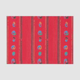RED TISSUE PAPER JAPANESE WOODBLOCK SKRIV UT