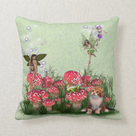 Red toadstool & Fantasy Fairytale Stories Kudde