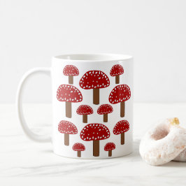 Red Toadstool Forest Mushroom Kaffemugg