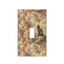 Red Toile Chinoiserie Cat Damask