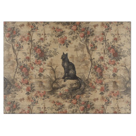 Red Toile Chinoiserie Cat Damask