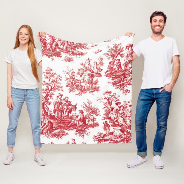 Red Toile Fleecefilt (På plats)