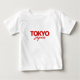 Red Tokyo Japan-grafik Skriv ut Småbarn Shirt T