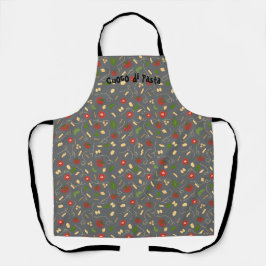 Red Tomato Grönt Basil löv Charcol Apron