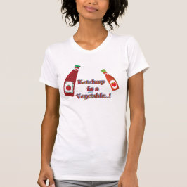 Red Tomato Ketchup Vegetable Catsup Humor Tee Shirt