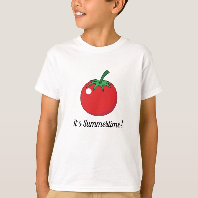 Red Tomato | Lägg till text T Shirt (Framsida)