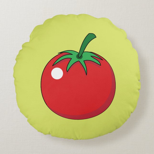 Red Tomato Rund Kudde (Framsidan)