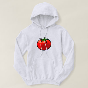 Red Tomato Whimsical Anpassningsbar Art Hoodie