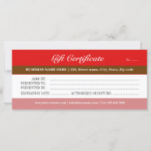 Red Tones Gift-certifikat