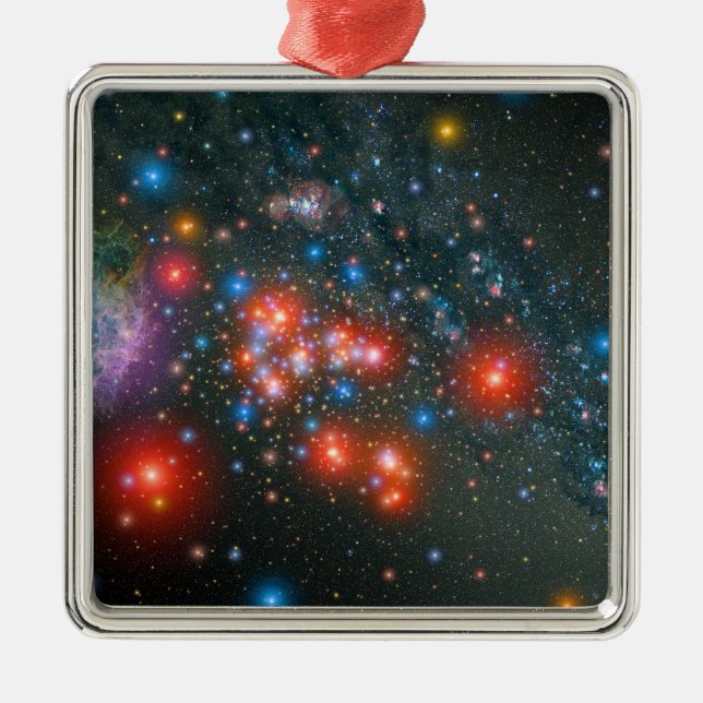 Red Toppen Giant Cluster Julgransprydnad Metall (Framsidan)