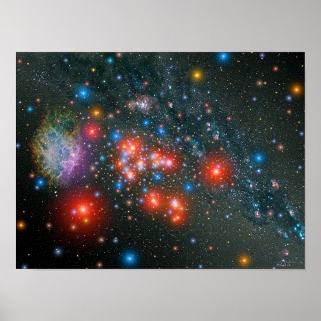 Red Toppen Giant Cluster Poster (Framsidan)