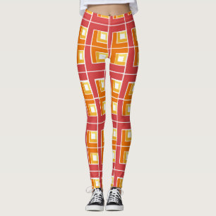 Red Topsy Turvy Leggings
