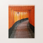 Red Tori Grind Shrine Kyoto Japan Travel Foto Pussel<br><div class="desc">Foto av den vermionala färgaden grind vid Fushimi Inari Shrine i Kytoto Japans pussel. Tid för underhållning!</div>