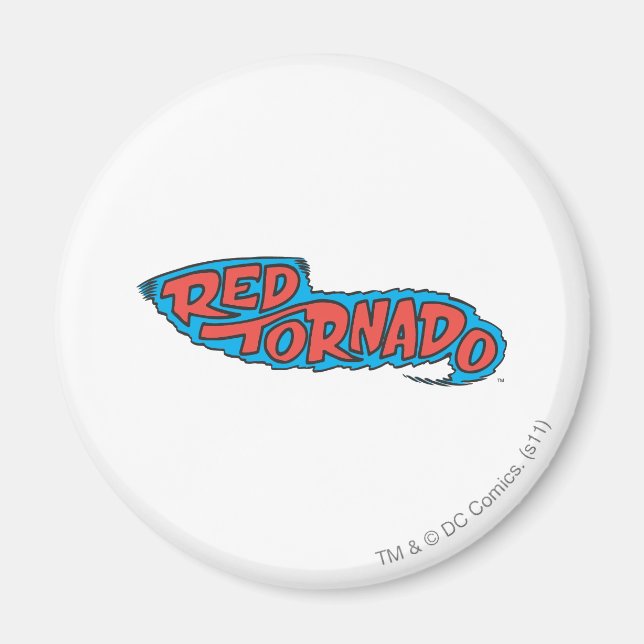 Red Tornado Logotyp Magnet (Framsidan)