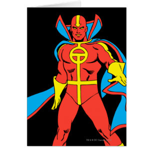 Red Tornado Pose Hälsningskort