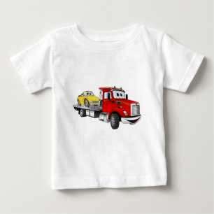 Red Tow Lastbil Flatbed Tecknad Tröja
