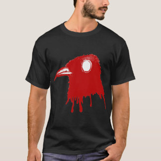 [Red_Toxic_Crow] - svart Tee Shirt