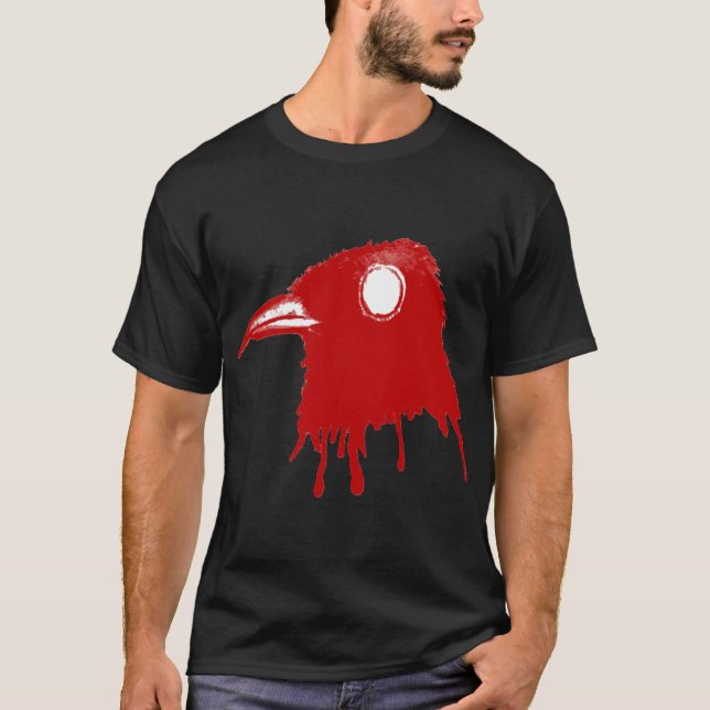[Red_Toxic_Crow] - svart Tee Shirt (Framsida)