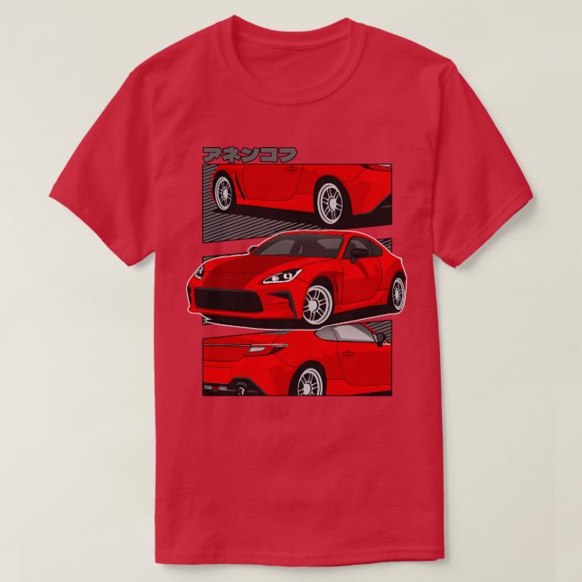 Red Toyota GR86 T Shirt (Design framsida)
