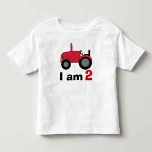 Red Tractor Birthday T Shirt