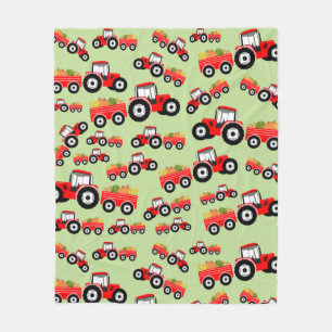 Red Tractor Lastbil Farm Producer Fleecefilt