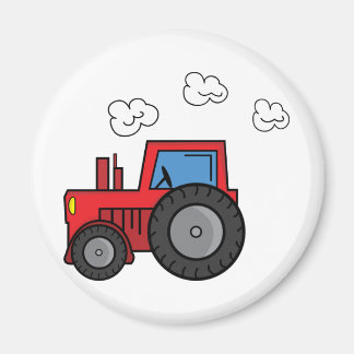Red Tractor Magnet