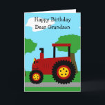 Red Tractor Personlig Grandson Birthday Kort<br><div class="desc">Hundbarnsfödelsekort för den röda traktorns utformning. Anpassa det här födelsedagskortet med valfri text och skriv sedan ut det och skicka det till dig eller ladda ned det direkt till din mobila enhet. Om du behöver hjälp med att anpassa kontaktar du oss genom länken på den här sidan. Traktorns personlig för...</div>