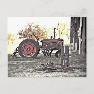 Red Tractor Vykort