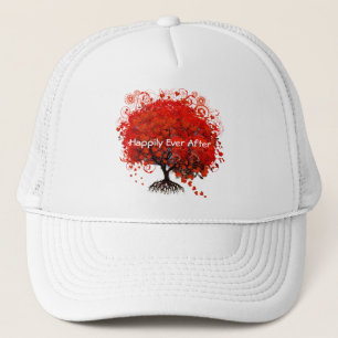 Red Träd Bröllop T-Shirts, Gifts, Stickers & Favor Keps