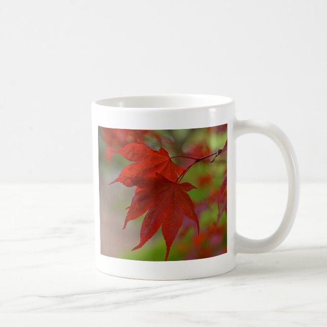 Red Träd Löv Kaffemugg (Höger)