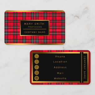 Red Traditional Play Modern Collection Visitkort