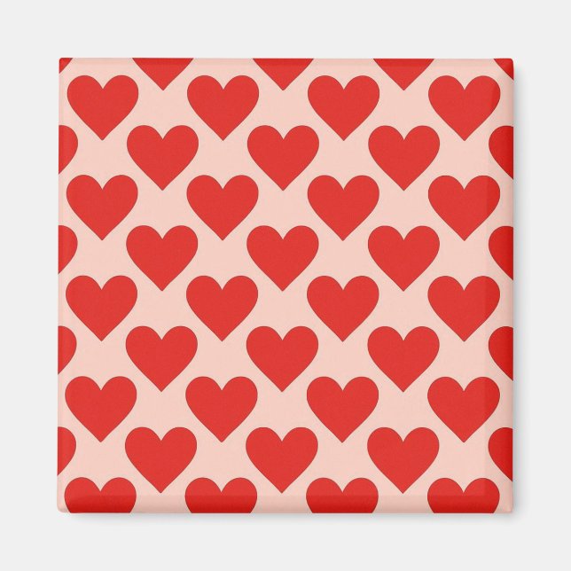 Red, traditional Valentine's day heart Magnet (Framsidan)