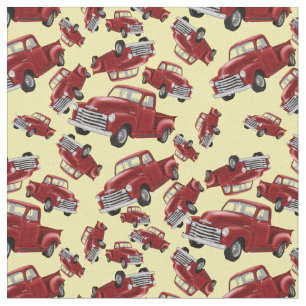 Red Trck Fabric Tyg
