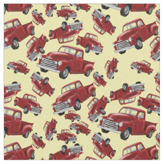 Red Trck Fabric Tyg