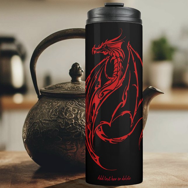 Red Tribal Dragon Black (Skapare uppladdad)