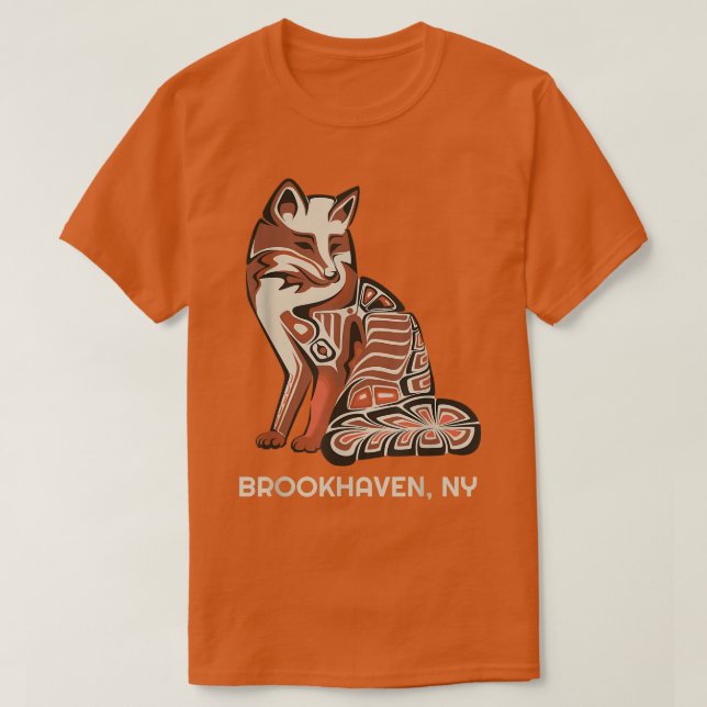 Red Tribal for Brookhaven Native American Artwork  T Shirt (Design framsida)