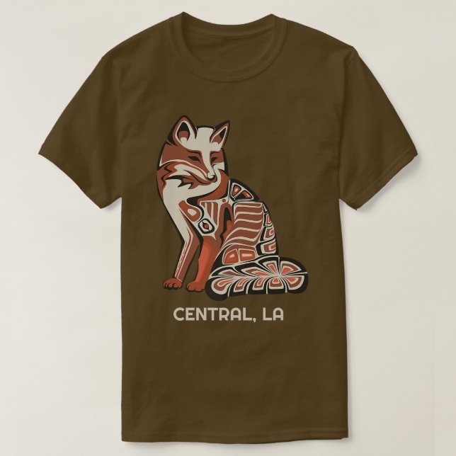Red Tribal of Central Native American Artwork T Shirt (Design framsida)
