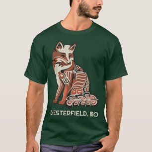 Red Tribal of Chesterfield Native American Artwork T Shirt
