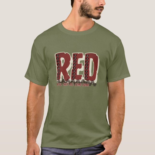 RED Tribal T-Shirt - hedra vår utplacerade (Framsida)