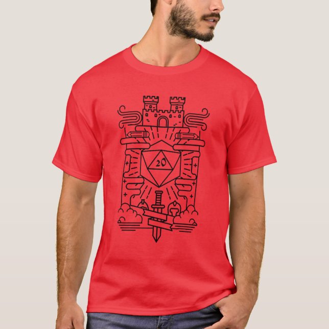 Red Triblend Tee Shirt (Framsida)