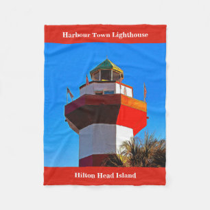 Red Trimmed Hilton Head Harbour Town fyr Fleecefilt